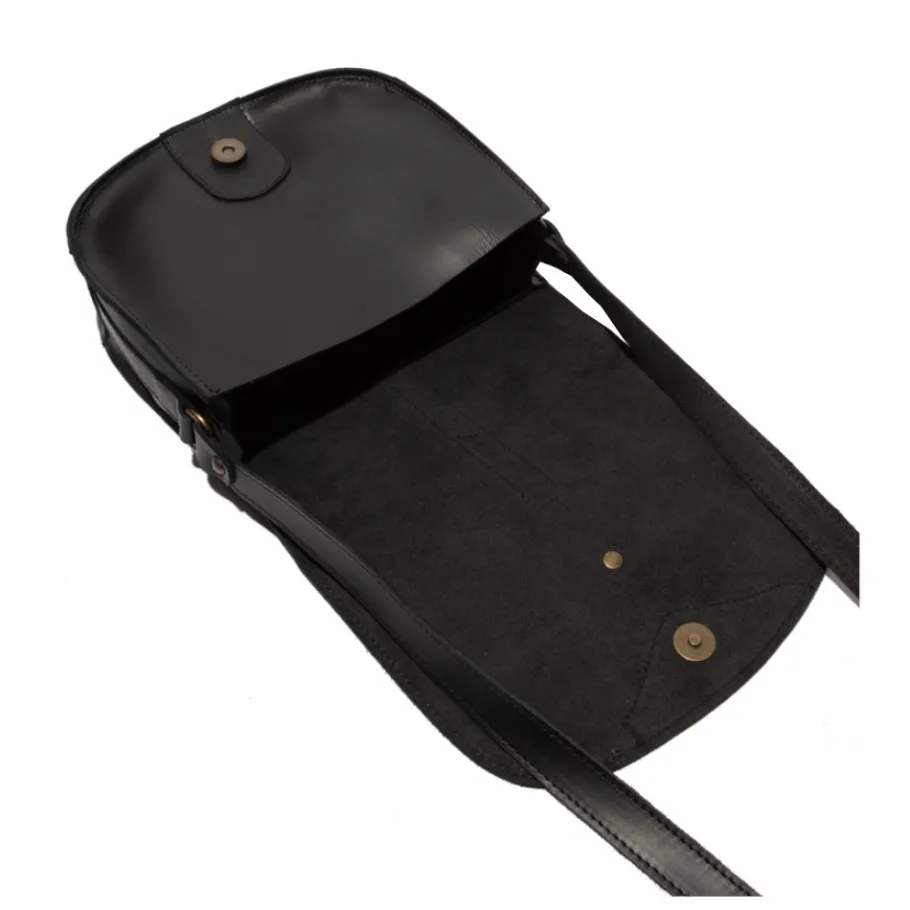 Best Torebka damska Fly London GLOU 751 skórzana czarny P974751000 Akcesoria|Plecaki, Worki, Nerki