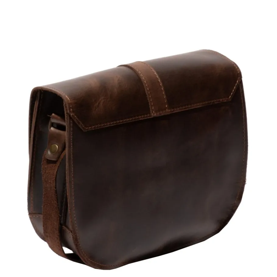 Clearance Torebka damska Fly London GLOU 751 skórzana brązowy P974751001 Akcesoria|Plecaki, Worki, Nerki