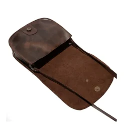 Clearance Torebka damska Fly London GLOU 751 skórzana brązowy P974751001 Akcesoria|Plecaki, Worki, Nerki
