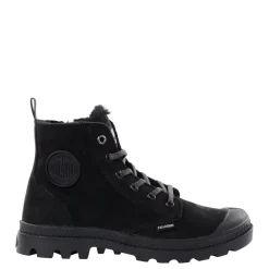 Trapery damskie Palladium PAMPA HI ZIP WL skórzane czarny 95982-010 Ocieplane Damskie Trapery