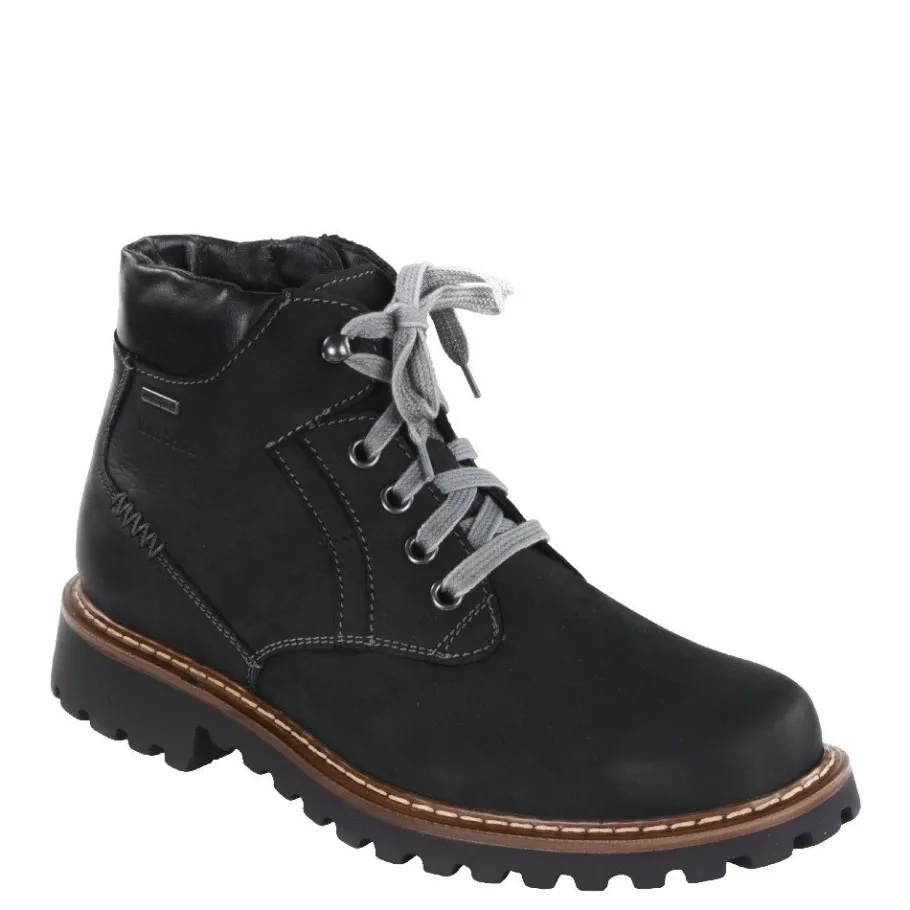 Best Trapery męskie Josef Seibel CHANCE 39 skórzane czarny 21958 MA994 100 Ocieplane TopDryTEX Męskie Trapery