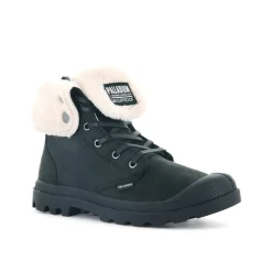 Outlet Trapery Palladium BAGGY LEATHER ESS WPS skórzane czarny 77168-008 OCIEPLANE Damskie Trapery