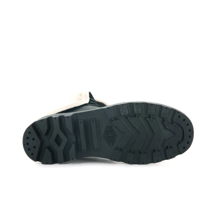 Outlet Trapery Palladium BAGGY LEATHER ESS WPS skórzane czarny 77168-008 OCIEPLANE Damskie Trapery