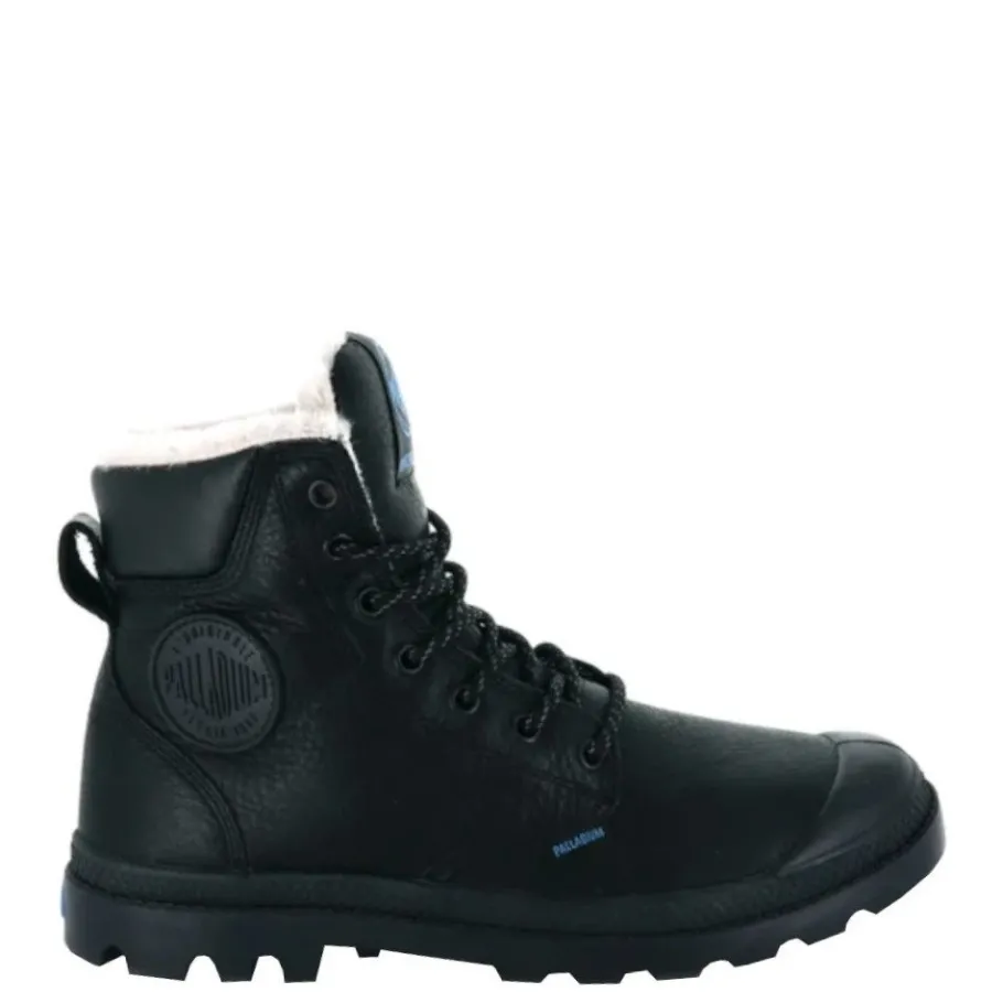 Outlet Trapery Palladium PAMPA SPORT CUFF WPS skórzane czarny 72992-001 WATERPROOF Męskie Trapery