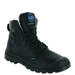 Outlet Trapery Palladium PAMPA SPORT CUFF WPS skórzane czarny 72992-001 WATERPROOF Męskie Trapery