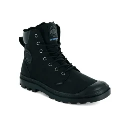 Outlet Trapery Palladium PAMPA SPORT CUFF WPS skórzane czarny 72992-010 WATERPROOF Ocieplane Damskie Trapery