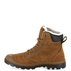 Sale Trapery Palladium PAMPA SPORT CUFF WPS skórzane brązowy 72992-697 WATERPROOF Ocieplane Damskie Trapery|Trapery
