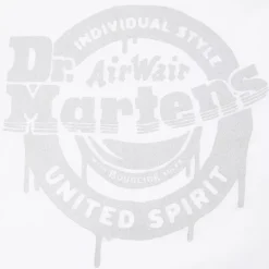 Outlet T-Shirt Dr. Martens SILVER LOGO White AC686100 Akcesoria|T-Shirty Dr.Martens