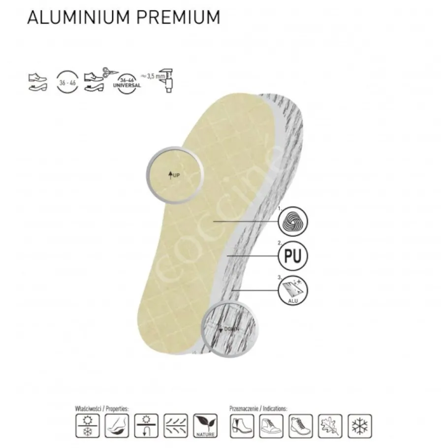 Best Wkładki Coccine ALUMINIOWA PREMIUM Akcesoria|Wkładki