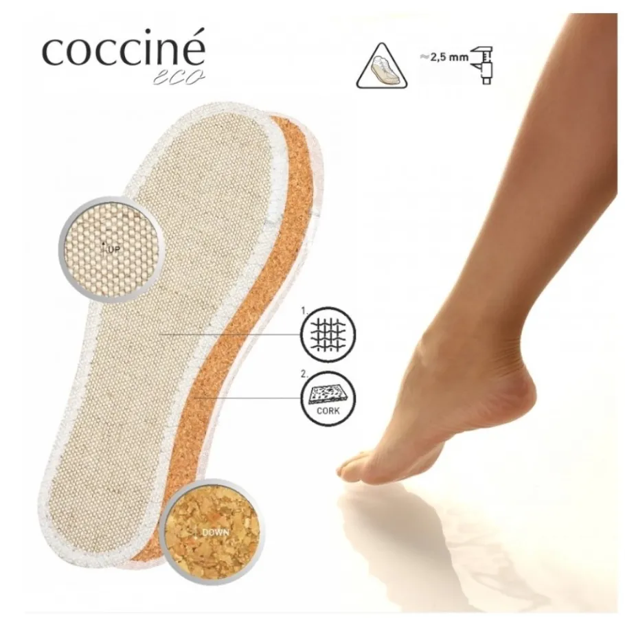 Wkładki Coccine ECO INSOLE 2 LINEN ON CORK Akcesoria|Wkładki